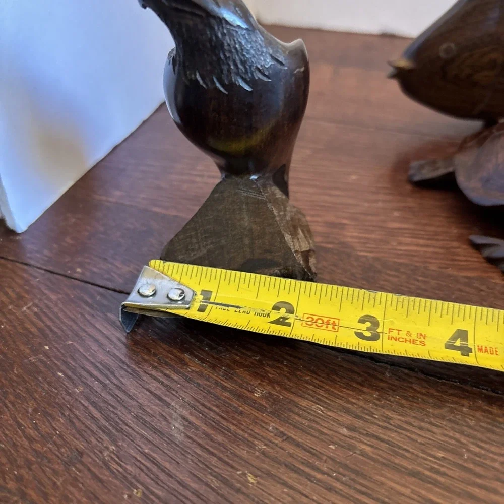Vintage awesome Hand Carved Mexico for JOBA Wood Carved EAGLE Bird IRONWOOD 4